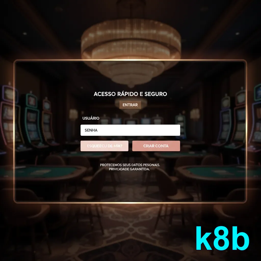 Celular com login seguro k8b em acesso ágil na tela